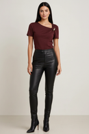 Blusa Argola Bordô - Modelo Completa