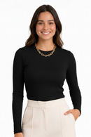 Blusa Segunda Pele Térmica com Gola Redonda