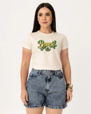 T-Shirt Estampada Brasil