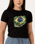 Camiseta Estampada Brasil – Edição Especial 100% Algodão