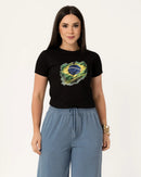 T-Shirt Estampada Brasil
