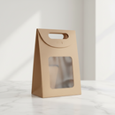 Embalagem para Presente — Sacola Kraft com Visor